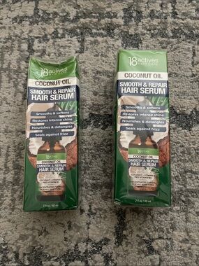 Active USA  woman Coconut Oil Smooth & Repair Hair Serum - Green Packaging